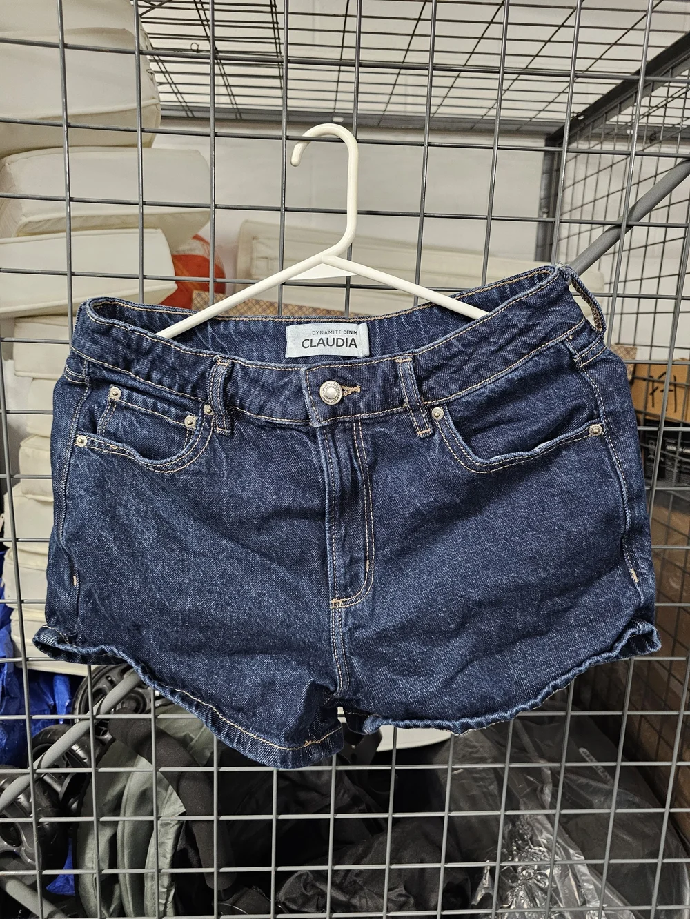 Dynamite Claudia Indigo Denim Shortalls - Picture 4 of 5